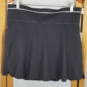 Athleta Tennis Skort Sonic Reflective Black Olive Mini Size Large Tall